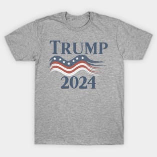Vintage Trump 2024 US American Flag 2024 Election T-Shirt